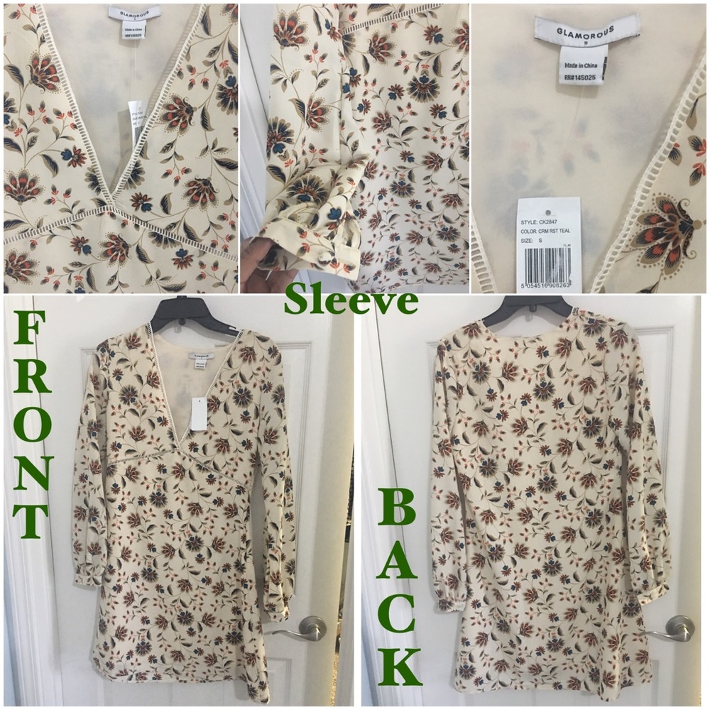 NWT Flowy Floral Boho Chic Dress